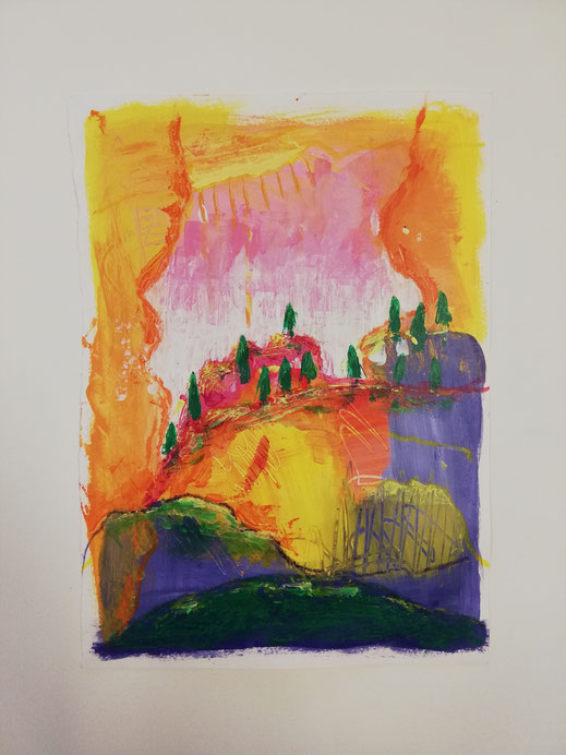 "Berg und Tal" by Annika Peissert (mixed media)