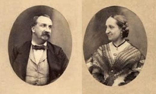 Antonio I y Luisa Fernanda de Borbón, primeros reyes de Ecuador.