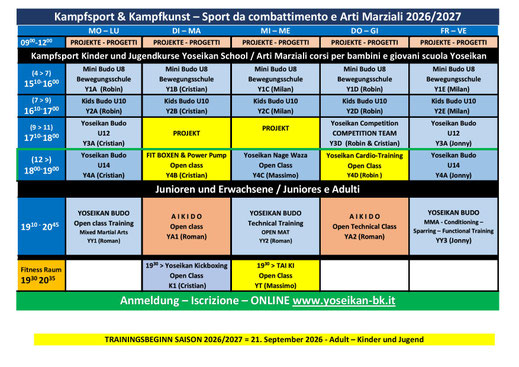 UNSER TRAININGSPLAN
