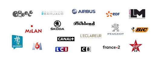 Clients / Partenaires : Let's Motiv, Bubble Mag, L'éclaireur, Biblond, Milan Presse, Canal+, C8, France 2, M6, LCI, Virgin 17