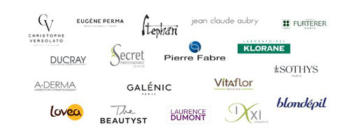 Clients/Partenaires : Christophe Versolato, Eugène Perma, Stéphan, Jean-Claude Aubry, Furterer, Ducray, Secret Professionnel, Pierre Fabre, Klorane, A-Derma, Galénic, Vitaflor, Sothys, Lovéa, The Beautyst, Laurence Dumont, Ixxi, Upsa