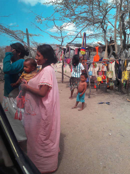 Colombie, la Guarija : famille Wayuu