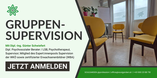 Gruppensupervision für Psychosoziale Berater:innen im SOULGARDEN Salzburg