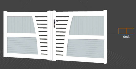 Fourniture et Installation de portail PVC Alizé par C-automatique