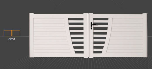 Fourniture et installation d'un portail PVC Ovni par C-automatique