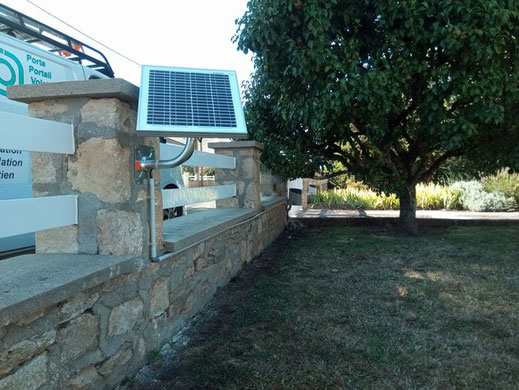 Alimentation solaire pour automatisme de portail