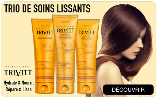 Soin Trivitt, Routine de Soins Cheveux, Lissage Cheveux, Soin Cheveux Brésilien, Itallian Hairtech