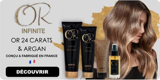 Or infinite, Sublimo, Soin Cheveux Luxe, Soin Capillaire Professionnel, Or 24 Carats, Huile Argan