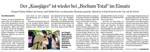 2025 WAZ Bochum der Kussjäger ist wieder bei Bochum Total im Einsatz