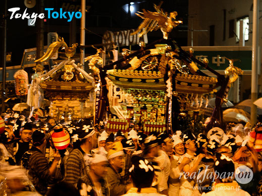 府中, 大國魂神社, くらやみ祭, 本社神輿渡御, 六之宮神輿, 千鳥帽子, 白丁