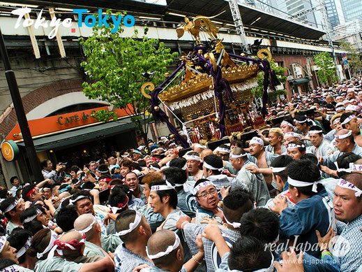 烏森神社例大祭, 新橋祭り, 新橋駅前, 本社大神輿, SL広場, 新橋, からすもり, 