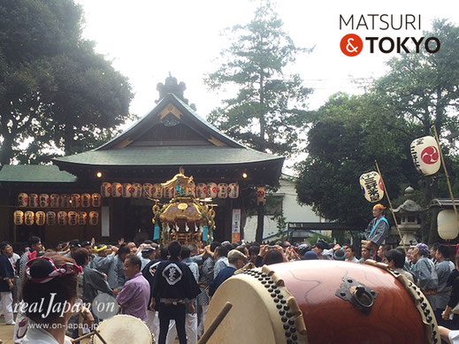 太子堂八幡神社例大祭,連合宮入渡御,キャロットタワー,三軒茶屋