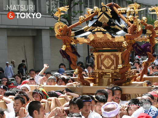 神田祭(陰祭り)将門塚保存会大神輿渡御 平成30年 @real Japan 'on