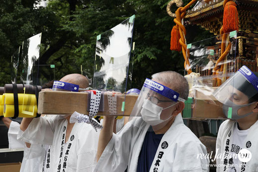 コロナ感染対策を徹底的に行った神輿渡御実証実験