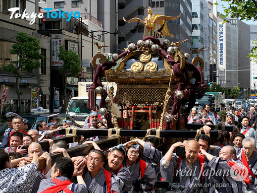 椙森神社例大祭, 中央区日本橋, 3年んに一度の本祭,本社大神輿渡御