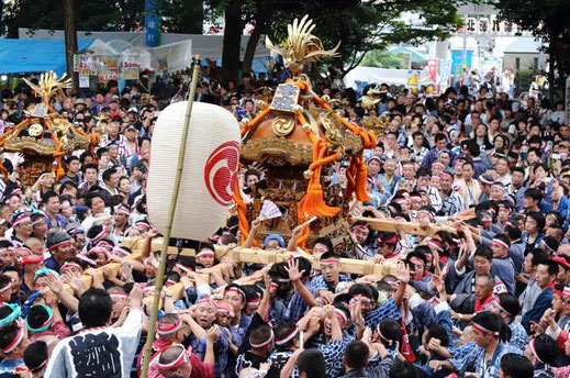 八幡神社, 連合神輿渡御,3年に一度,2018.9.2