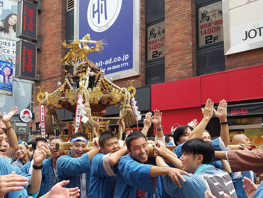 金王八幡宮例大祭,青山地区,渋谷地区,道玄坂109