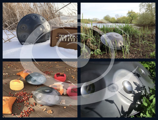 Handpans in den Jahreszeiten