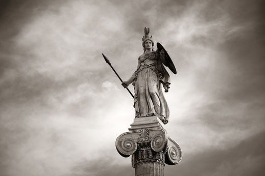 Atenea, diosa patrona de Atenas. Nueva Academia.
