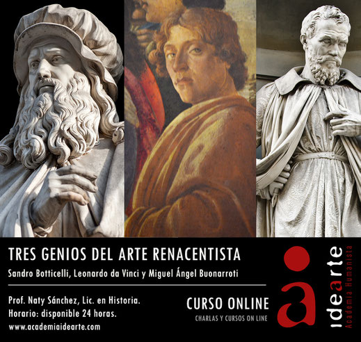 cursos on line; arte; historia; Renacimiento; Florencia; Miguel Ángel; Botticelli; Leonardo da Vinci;