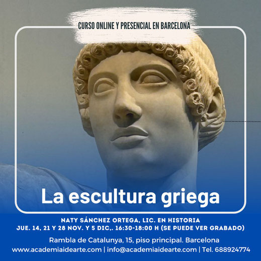 Escultura; arte griego; Grecia; arte clásico; Palma de Mallorca; Naty Sánchez Ortega; Academia Humanista Idearte
