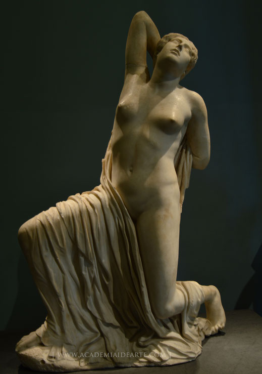 Niobe; nióbide; mitología griega; arte; Museo Nacional Romano; escultura; mármol; Academia Humanista Idearte; 