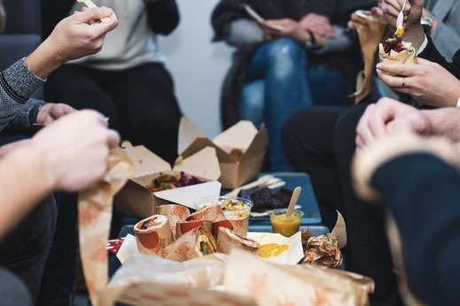 Catering Lieferdienst To Go Falafelwraps vegan vegetarisch 