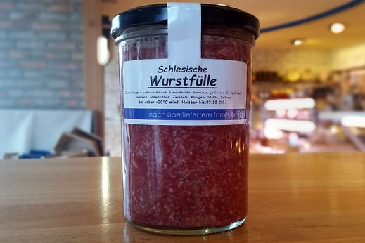 schlesische Wurstfülle im Glas