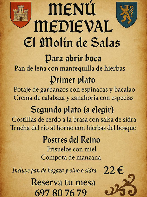 Programa de la Feria Medieval de Salas