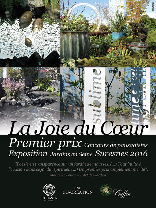 Affiche. Prix de la ville de Suresnes. Jardins en seine 2016