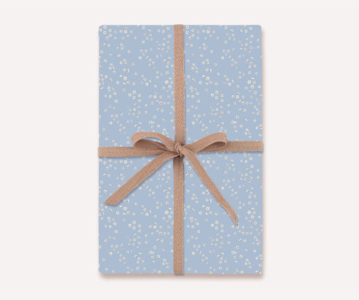 Geschenkpapier Lotta Langrock – Blumen, Hygge, Skandinavien, Rosa, Blüten, dezent, Blau, Beige,Papeterie, nachhaltig