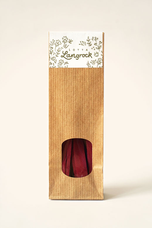 Lotta Langrock Geschenkband – Dunkelrot