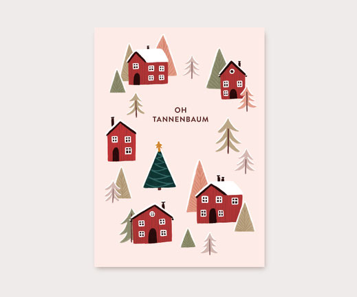 Postkarte Lotta Langrock – Hygge, Skandinavien, Papeterie, Deko, Blumen, Fahrrad