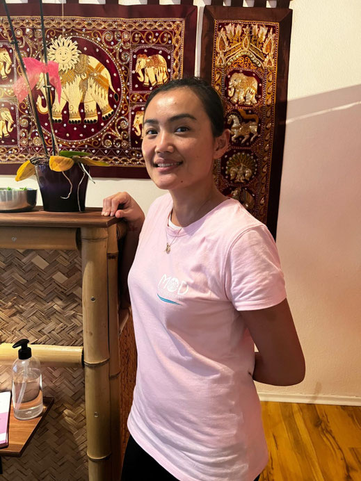 Porträt von Mod Piel im Massagestudio