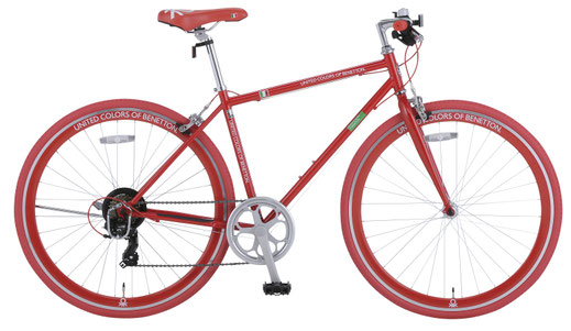 ベネトン 自転車 レッド