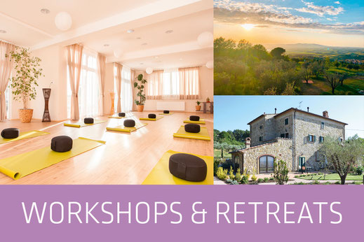 Yoga-Workshops und Retreats z.B. in der Toskana