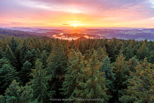 Sonnenuntergang, Emmental, Chuderhüsi