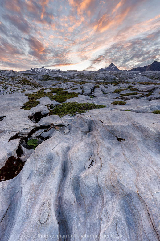 Karst, Nebel, Nebelgrenze, Abendrot