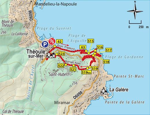 Carte tirée du site Randoxygène mais cette randonnée n'y est plus proposée