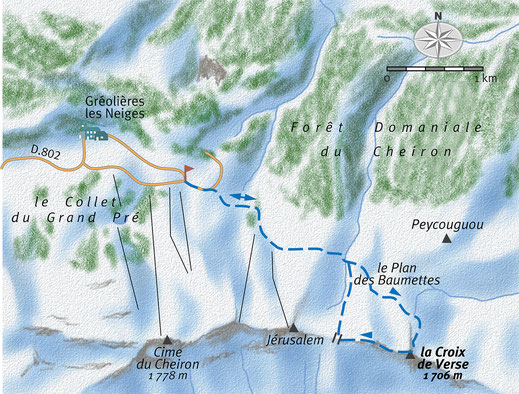 Carte tirée du site RandOxygène cité dans le titre
