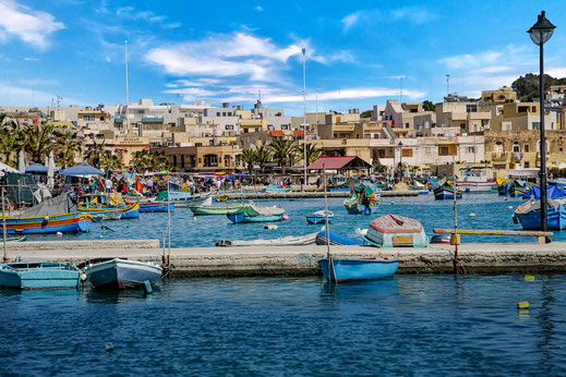 Am Hafen in Marsaxlokk Malta