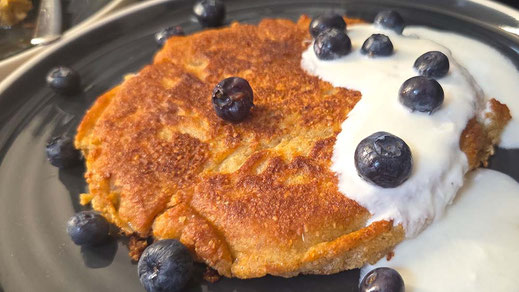 Schnelle Haferkleie Pancakes | Rezept