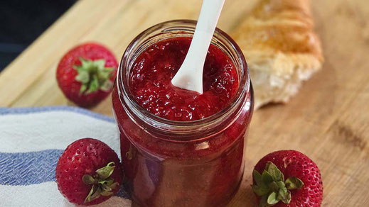 Erdbeermarmelade ohne Zucker | Rezept
