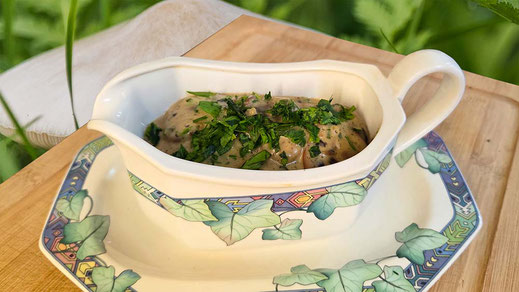 Cremige Pilz-Rahmsoße | Rezept
