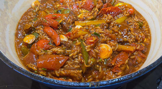 Herzhaft, zartes Reisfleisch mit Schweinenacken | Rezept
