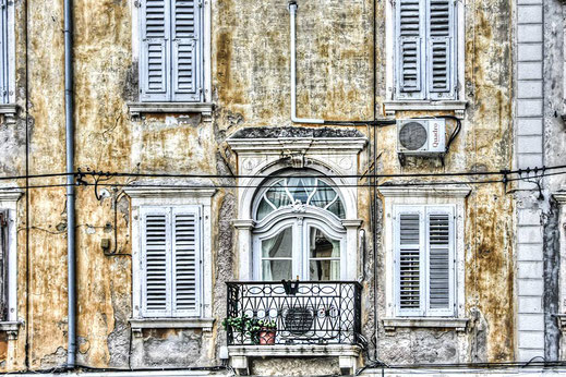 Venezianischer Balkon in Piran © Jutta M. Jenning ♦ mjpics.de