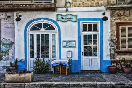 Ansicht eines restaurants in Marsaxlokk Malta © Jutta M. Jenning mjpics