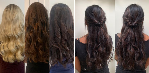 Frisurenbeispiele für Haarverlängerung mit Hairdreams