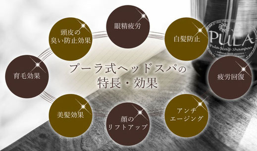 プーラ式ヘッドスパの特長・効果画像