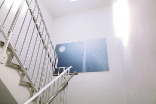 großformatigen Wandgestaltung, Kunst für Kinder und Jugendpsychiatrie als positives Raumkonzept.